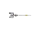 VCHICS Pistola pulverizadora, Mini Pistola pulverizadora de Pintura con Boquilla de 0,8 MM/1,0 MM for Pintar Coches, Herramienta neumática de aerógrafo de Alta atomización para Pintar Casas(0.8 MM)