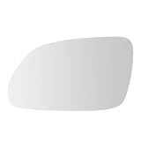 SENZEAL Cristal de Retrovisor Calefactable Izquierda para VW Polo 9N 2005-2009 Skoda Octavia 1Z3 1Z5 2004-2008 Cristal de Espejo Reemplazar 6QD857521 (Izquierda)