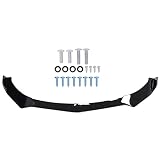 HouYeen Parachoques delantero spoiler labio carrocería kit difusor divisor para A-udi A3 A5 S3 S4 RS5 S-Line A6 A7 TT negro brillante