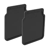 Guardabarros universal de goma, 23 x 20 cm, color negro, para remolques, caravanas, coches (2)