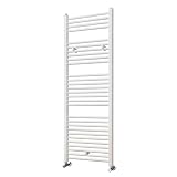 Kibath Secatoallas Radiador circuito calefacción de 150 cm x 50 cm acabado BLANCO brillo fabricado en acero