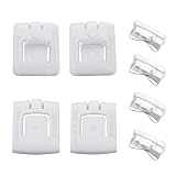 Juego de 8 clips de guía deslizante para asiento de coche, 435881203A, cierres de hebilla de asiento de plástico compatibles con Golf MK1 MK2 MK3