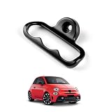 KUNGKIC para Fiat 500 500e Abarth 595 695 Mango de maletero Aleación de zinc Personalizado Interior para vehículos (Negro)