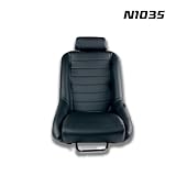 M MODAUTO Asiento Deportivo para Coches,Baquet Deportivo de Cuero,Adaptable para Coches,Modelo