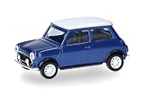 Herpa Miniatura del Coche Mini Cooper Volante a la Derecha, Azul thaiti, Escala 1/87, maqueta de colección, modelismo, Modelo alemán, Figura plástico