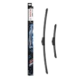 Bosch Aerotwin AR 654 S Limpiaparabrisas Frontal, 650 mm / 340 mm | 2 Escobillas de Recambio para una Mayor Seguridad en la Conducción - con Adaptador Premontado