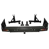 ATEHDEN para Nissan Patrol Y61 1998-2015, Soporte Tanque Combustible neumático Repuesto para Parachoques Trasero Todoterreno Acero, Incluye