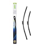 VALEO Wischblatt 574385 vorne | Juego de 2 Escobillas Planas, Repuesto para Equipo Original, 574385