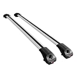accessorypart Compatible con Nissan Qashqai 2 (J11) Post-Facelift 2017-2021 ACE-1 Barras de Techo Auto Portaequipajes Barras Transversales Gris Aluminio 2 Barras
