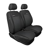 Mossa Fundas de asientos a medida aptas para Renault Express II 2021-... E3 | Furgoneta - 2 fundas de una pieza