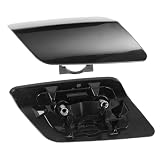 Tapa de Repuesto para Boquilla Lavafaros 2 Piezas Plástico Negro | 11x5x4cm, para Faros Delanteros y Mantenimiento del Coche, Restauración Estética y Recambio Simple