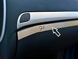 Cubierta de acero para SAAB 9-3 II (2002-2014) | Decoración para guantera | 1 pieza inoxidable YS3F YTN 9-3 9 3 9-3X Accesorios Tuning Sedan Convertible Wagon Turbo X Aero Vector Griffin Hirsch
