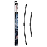 Bosch Aerotwin A 414 S Limpiaparabrisas Frontal, 650 mm / 400 mm | Set de Escobillas de Recambio para una Mayor Seguridad en la Conducción - con Adaptador Premontado