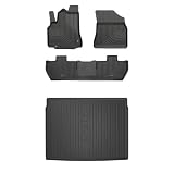 MOTOS Set de Alfombrillas de Goma y Alfombrillas de Maletero para Citroen Berlingo II 2008-2018 Mejora la Comodidad de Tus Viajes con la Alfombrilla Antideslizante para Coche NO.77- Alfombrillas para