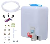 Bomba Limpiaparabrisas Universal 12V 160186 con Depósito e Interruptor | Kit Completo con Depósito, Bomba 12V, Interruptor y Tubos para Reemplazar Sistemas de Lavado de Parabrisas de Vehículos