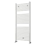 Kibath Secatoallas Radiador circuito calefacción de 120 cm x 50 cm acabado BLANCO brillo fabricado en acero