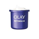 Olay Retinol 24 Crema Facial de Noche Hidratante Antiarrugas, 50ml | Formato Recambio, Vitamina E Antioxidante, Suaviza y Renueva, Fórmula No Grasa de Absorción Rápida