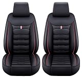 WWITH Funda Asiento Coche para Nissan Patrol GR Y61 1997-2025, Antideslizantes y Resistentes Al Desgaste, Compatibles con Airbags Protector Delantero,B/Black Red