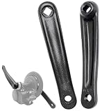 Biela de bicicleta, biela de 170 mm, brazo de biela de bicicleta, manivela izquierda, agujero rombico, biela para bicicleta, bicicleta de montaña, bicicleta de carretera (izquierda x derecha)