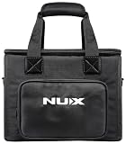 NU-X Bolsa de Transporte AC-25 para Amplificador acústico Acolchado con Correa para el Hombro, Doble asa, Bolsillo Frontal con Cremallera, Bolsa Protectora Ligera para Transporte y Almacenamiento de