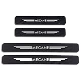 CWWHY 4 Piezas Pegatina Para Umbral de Coche para Ren-Ault Megane, Fibra Carbono, Antidesgaste, Antiarañazos - Fuerte Capacidad Adhesiva