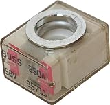 Blue Sea Systems Fusible Terminal Bat. 250A | 58 V CC máx.; protección contra encendido; ventana transparente de fusible soplado; requiere bloque de fusibles de terminal