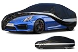 Holthly Funda Coche Exterior de 10 Capas, Cubierta Coche Impermeable, Cubre Coche Protector de Sol, Capa para Carro Apto para Nissan 350Z 370Z, BMW Z4,Porsche Boxster 718 Cayman,etc. C5 Negro