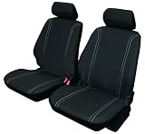 VIP Fundas delantareras para asiento de coche universales, modelo DUERO, color gris y negro
