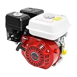 awolsrgiop Motor de Gasolina de 7.5 HP 4 Tiempos OHV, Motor de Kart Industrial, Refrigerado por Aire, con Depósito 3.6L, 3600 RPM, para Motocultor, Motoazada, Generador, Limpiadora