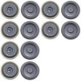 MAXMURYS 12 Tapones de Goma para carrocería y chasis de Coche, Tapones Grises Flexibles para Orificios del Suelo, Maletero y Parte Inferior, compatibles con Mantenimiento y sustitución Diaria