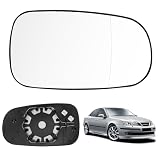 Espejo Retrovisor Reemplazo para Saab 93/95 2003-2010, Espejo Retrovisor Exterior Hiperbólico con Calefacción Cristal Vidrio Esférico Izquierdo o Derecho (Derecho)