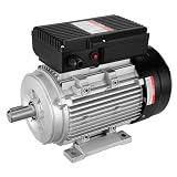VEVOR Motor Eléctrico 2,2 kW 2800 RPM, CA 220~240 V 13,8 A, 90L, Marco B3, Motor Compresor de Aire Monofásico, Eje con Llave de 24 mm, para Maquinaria Agrícola y Equipos Generales, 355 x 175 x 240 mm