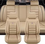 YMYQF Fundas Asientos Coche para Audi A6 C5 4B Avant A6 C6 4F Avant A6 C6 4F, 5 Plazas Cuero Impermeable Confort Coche Funda Asiento Protectora Interior Accesorios
