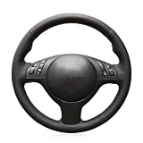 MEWANT Funda de Volante a Medida para Coser BMW M3 | E46 E39 330i 540i 525i 530i 330 Ci M3 Personalizada Hecha De Cuero Sintético Cuero De Microfibra Coser a Mano Kunstleder