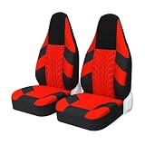 MAMXVKVZEU Fundas Asiento Coche Protector Asiento Universal para Toyota para Aygo 2007(Rojo 2 Piezas)