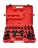 ORION MOTOR TECH 24 PCS Herramientas de Cojinetes de Rueda Juego de Herramientas Extractoras de Rodamientos para Extracción e Instalación de Rodamientos de Tracción Delantera con Tornillos Deslizantes