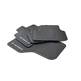 Skoda Alfombrillas de Goma TPE para Skoda Octavia IV (NX), Juego Completo de 4 Piezas, Color Negro con Inscripción Octavia Gris, Accesorio Original
