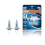 OSRAM COOL BLUE INTENSE H7, +100% más de brillo, hasta 5.000K, lámpara de faro halógena, aspecto LED, caja plegable colgante (2 lámparas)