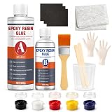 Allony Kit Fibra de Vidrio y Resina, Kit Reparación Fibra de Vidrio
