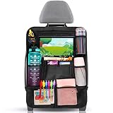 Diboniur Organizador Coche, Protectores de Asiento para Coche, 10 Bolsillos | Organizador Asiento Coche Niños para Tablet iPad de 9.7'' y 10.5'' para Juguetes Libros