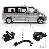 Rodillos de Puerta Lateral Derecha para Renault Trafic/Nissan Primastar/Opel Vivaro 2001-2015 - Juego de Ruedas Compatible - Guía de Rodillos Lateral