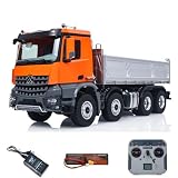 wheelfun 1/14 Kabolite eléctrico RC volquete K5703 8X8 teledirigido basculante modelo 2 velocidades transmisión luz sistema de sonido cargador de batería