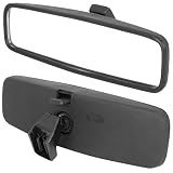 Espejo Interior Coche 814842, Espejo Retrovisor Panorámico Repuesto para Coche, Espejo Retrovisor Conducción Acompañada, Carcasa ABS Engrosada para Peugeot 107/206/106, Toyota Aygo,Citroën C1,Clio 1/3