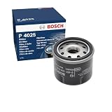 Bosch P4025 Filtro de Aceite para Coche - Separa Hollín y Partículas Metálicas del Aceite del Motor, con una Fiable Lubricación del Motor