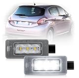 2 unids Canbus no error LED placa de matrícula luz para Peugeot 207CC 208 308 MK2 II 2008 3008 Citroen C5 III Elysee OEM # 9682403680