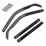 MOTOS Deflectores de Viento para TOYOTA LAND CRUISER J120 2003-2009 Duraderos y Robustos, Deflector de Lluvia, Reducción de Ruido y Turbulencias del Aire, Fácil Instalación, Protección Estética y Ahor