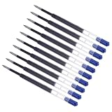 PATIKIL 10 Pzs Recambios De Tinta Para Bolígrafo De 0.5 Mm Rojo | Recambio De Bolígrafo Retráctil Punto Fino De Metal, Compatible Para Escritura En Oficina
