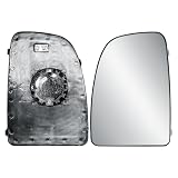 Espejo retrovisor izquierdo de repuesto para el lado del conductor, cristal superior grande calentado con placa trasera para FIAT Ducato Citroen Jumper Peugeot Boxer 2006-2025 Opel Movano 2022-2025