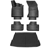 ELMASLINE 3D Tappetini Gomma e Vasca Baule per Audi Q5 2016-2025 | No Apto para la Tercera generación ni para el SQ5 | Tappetini Auto | Vasca per il bagagliaio | Accessori Auto