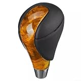 Pomo de palanca de cambios automático para Toyota y Lexus construido para que coincida con las especificaciones originales para un cambio suave (grano de madera amarillo)
